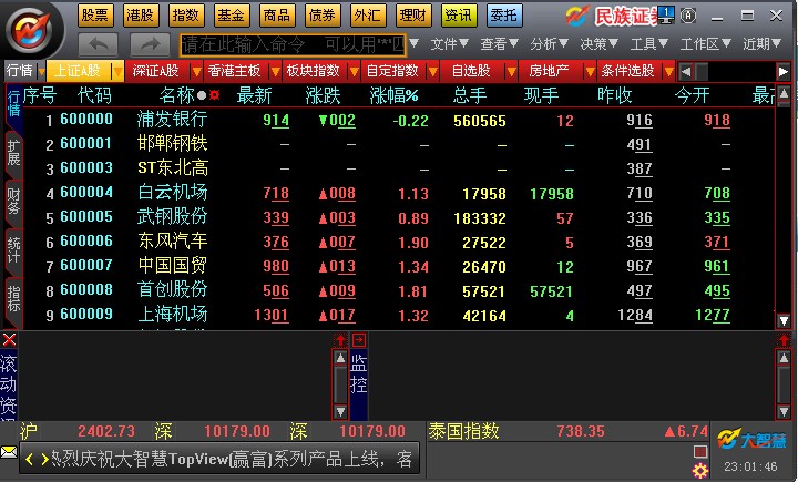 中国民族证券大智慧专业版