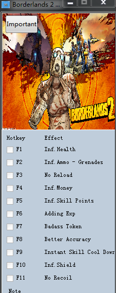无主之地2十二项修改器