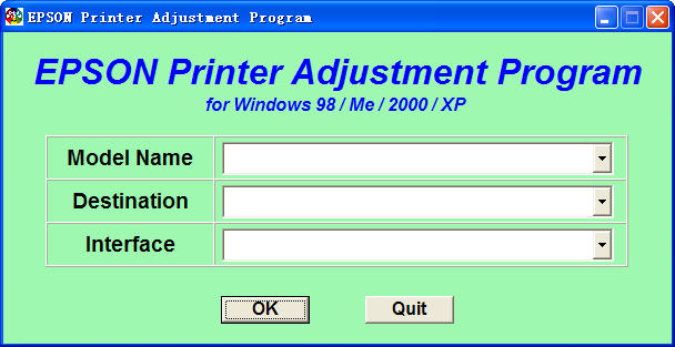 爱普生me1+打印机清零软件