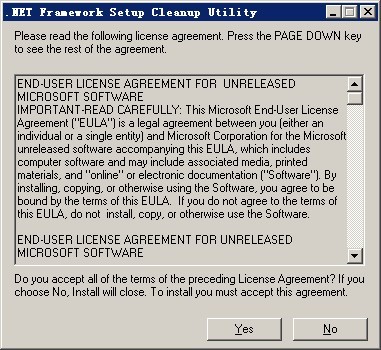 dotnetfx cleanup tool软件