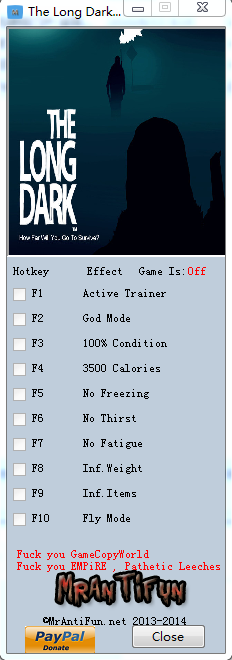 漫漫长夜通用修改器 漫漫长夜九项全版本修改器