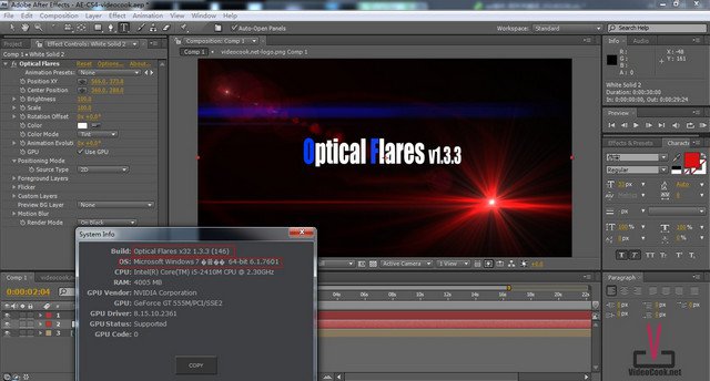 optical flares mac 