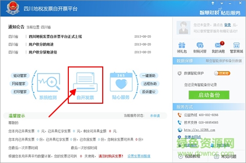 四川地税网上开票系统
