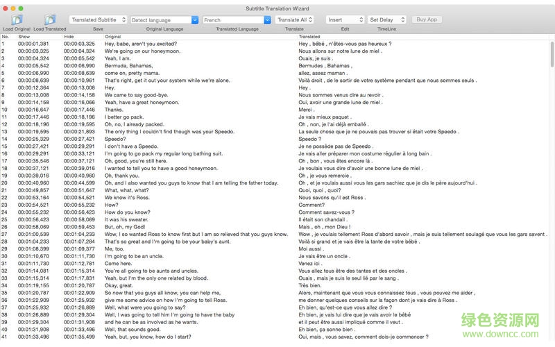 Subtitle Translation Wizard mac版 字幕翻译软件mac版