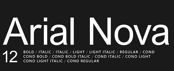arial nova下载