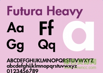 futura heavy字体