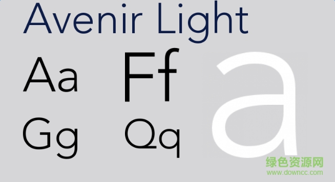 avenirlight字体 avenir light