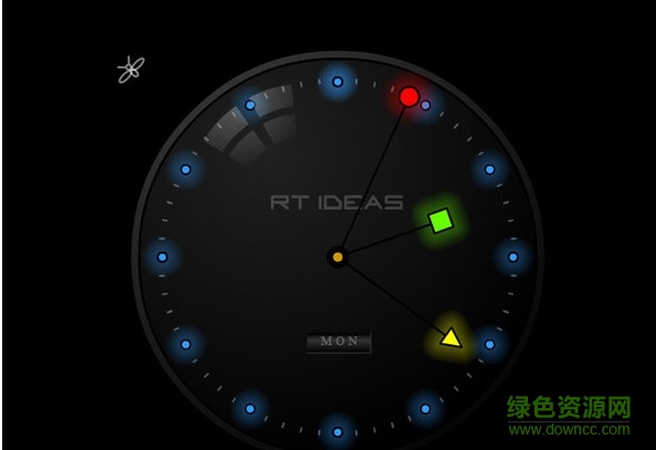 夜光时钟屏保 夜光时钟屏保