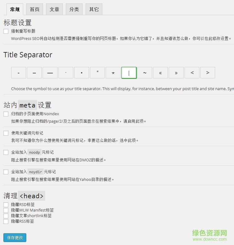WordPress SEO by Yoast中文版