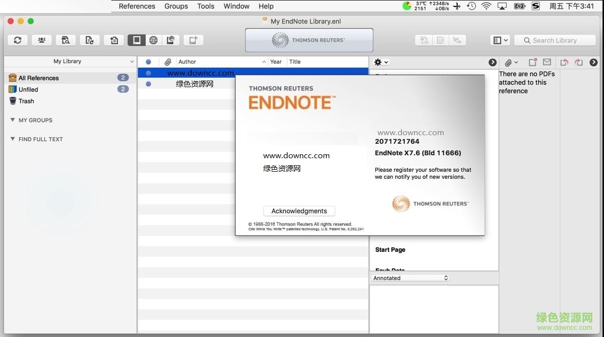 endnote x7 mac下载
