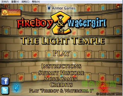 森林冰火人单人版游戏