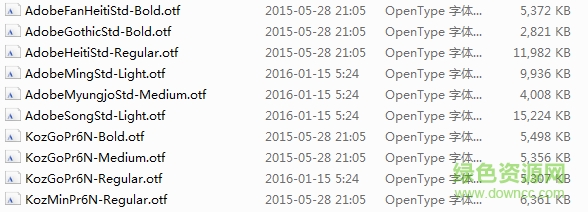 adobe字体包 adobe字体库