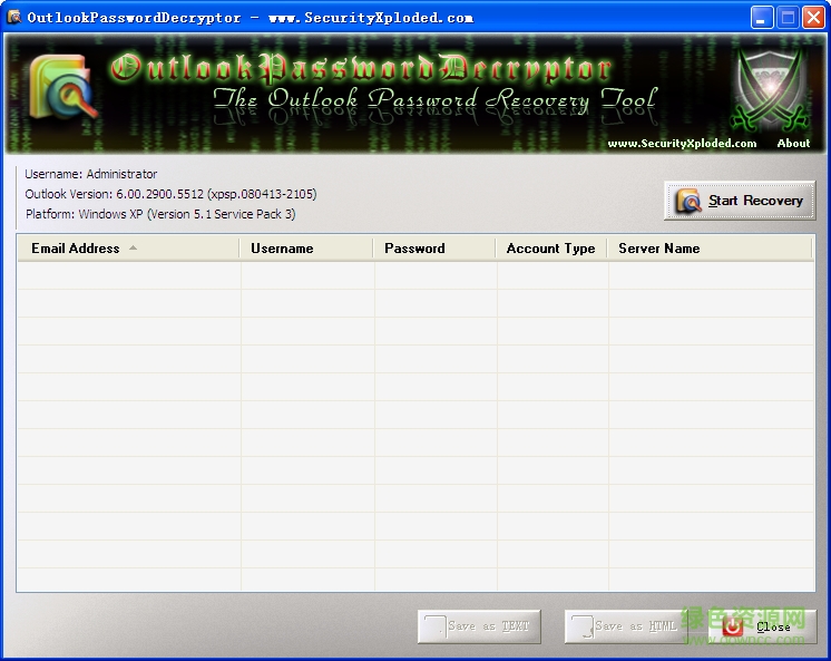 OutlookPasswordDecryptor