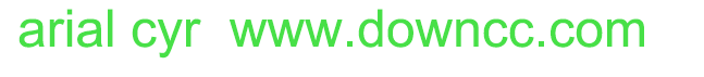 arial cyr 普通字体