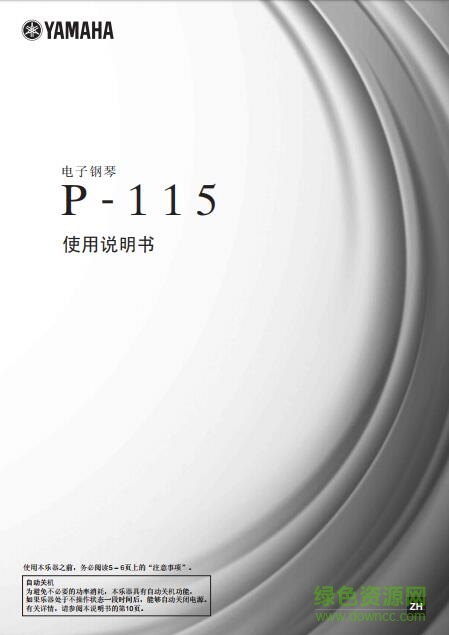 雅马哈p115中文说明书