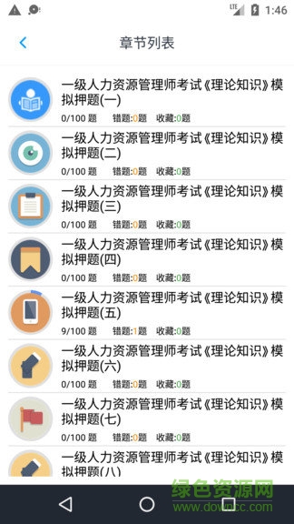 一级人力资源考题app下载