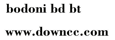 bodoni bd bt-普通 bodoni bd bt字体