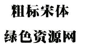粗标宋体字体 粗标宋体