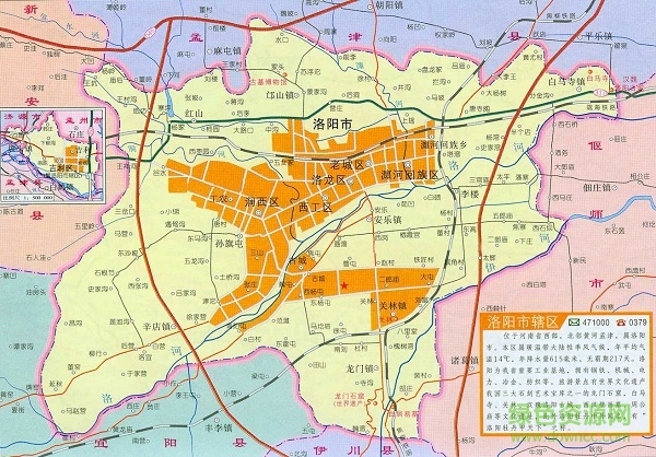 洛阳卫星地图最新高清版