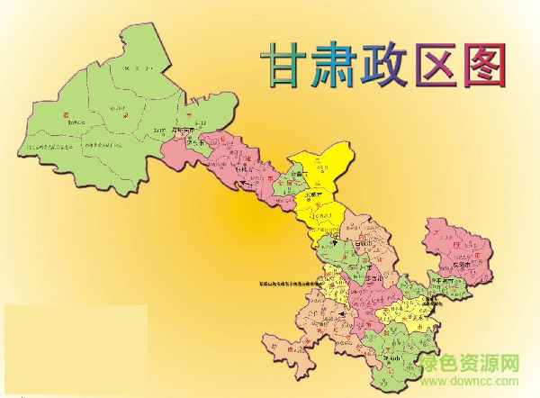 甘肃地图高清版大图