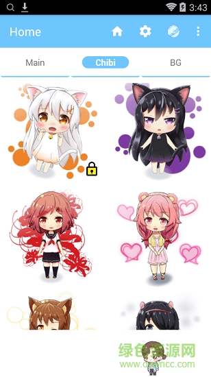 动漫女仆桌宠手机版 q版二次元少女桌宠