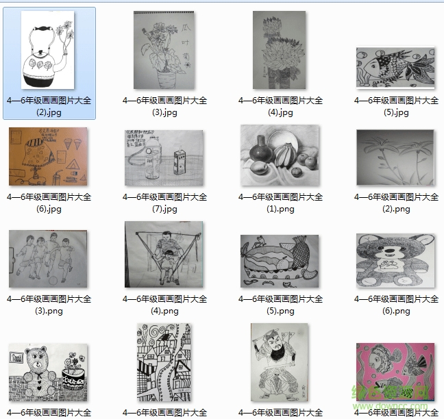 4一6年级画画图片大全简单漂亮 4一6年级画画图片大全