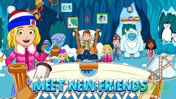 我的城市滑雪场游戏