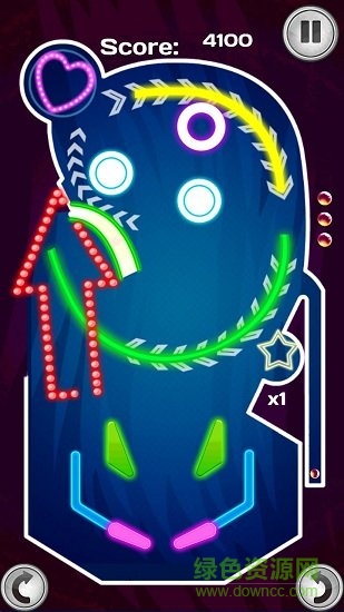 霓虹灯弹球游戏