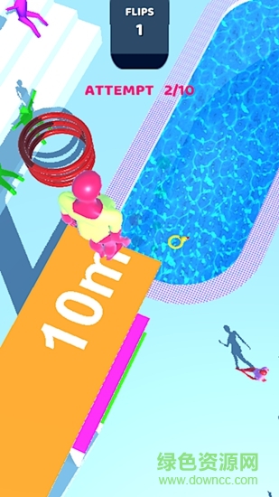 紫色跳水员游戏