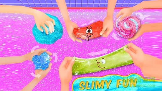 闪光黏液制造者 diy粘液制作者闪光