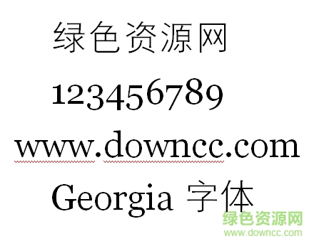 Georgia Georgia字体