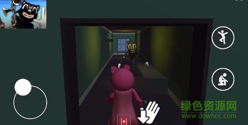 佩奇大战警笛头和卡通猫游戏