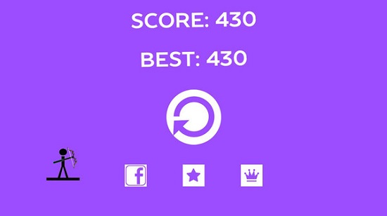 火柴人弓箭手射靶游戏下载