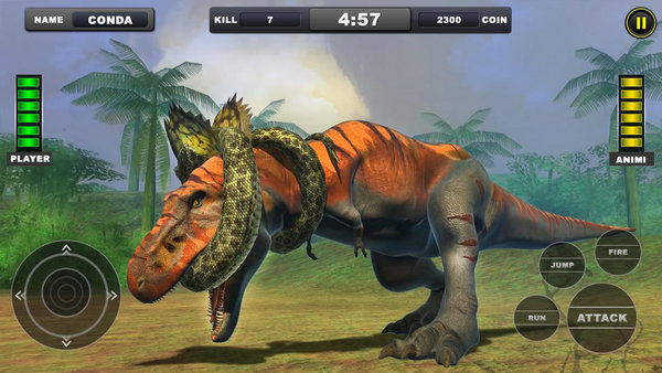 蟒蛇大战霸王龙完整版下载