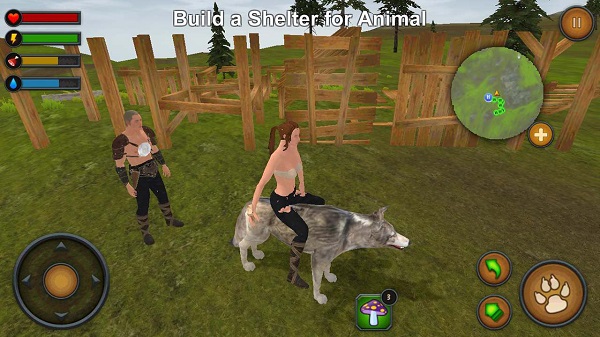 森林生存驯服动物游戏