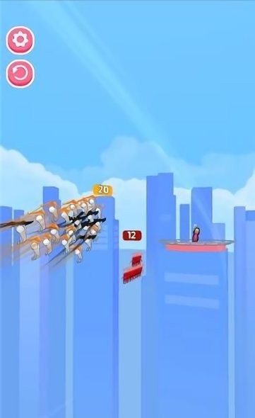 人群飞行小游戏