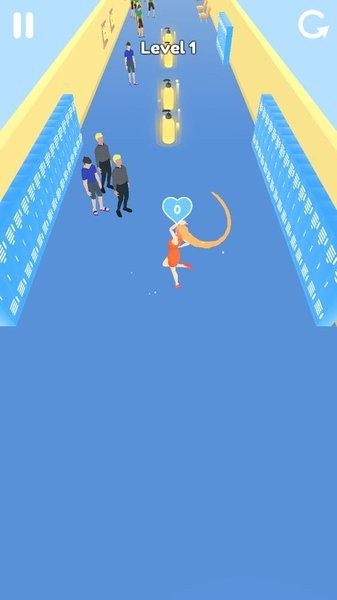 长发女王跑步游戏