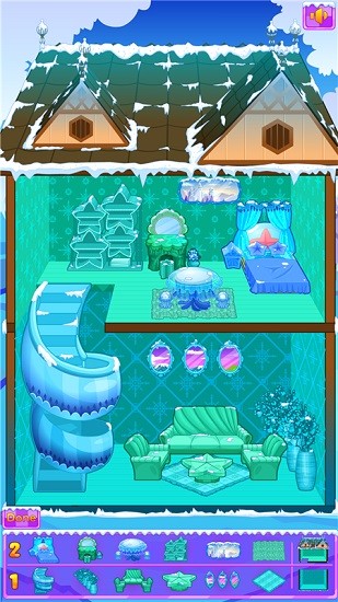 冰雪公主娃娃屋布置手机版