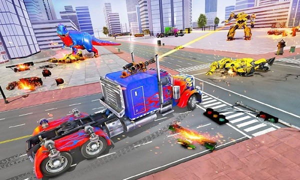 变形机器人大战恐龙最新版