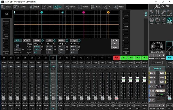 百灵达调音台xr12软件电脑版