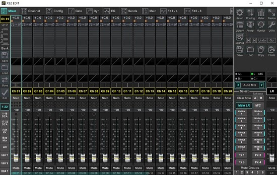 百灵达x32调音台软件